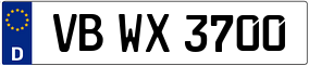Trailer License Plate